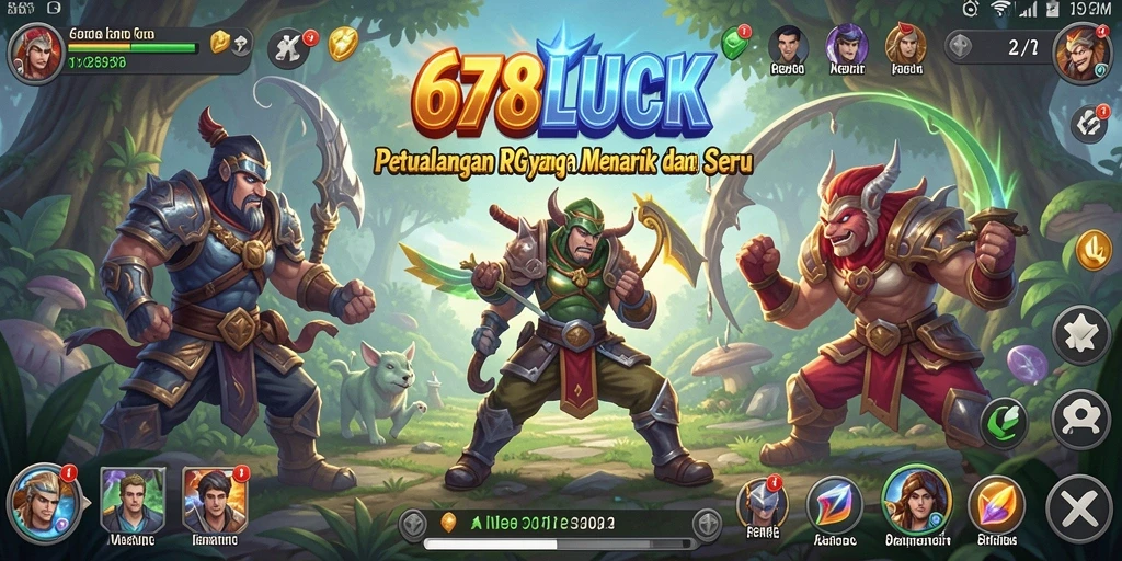 Tampilan gameplay RPG yang mendebarkan dari 678LUCK dengan grafis luar biasa.