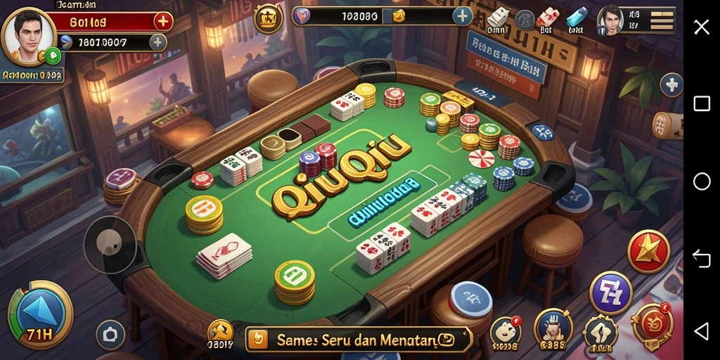 Gameplay seru dan menegangkan dari 71H di QiuQiu.