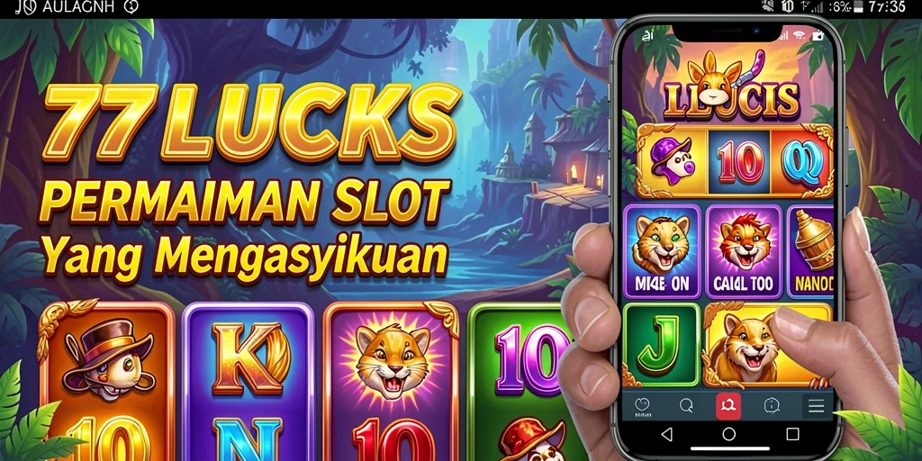 Screenshot gameplay 77LUCKS menunjukkan keseruan permainan slot