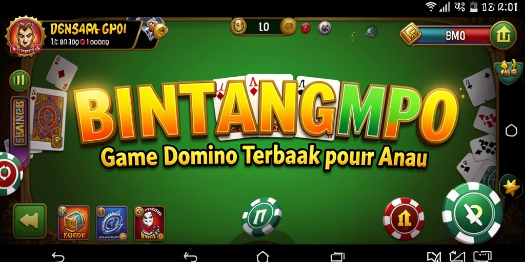 Tampilan gameplay seru dalam permainan Domino BINTANGMPO.