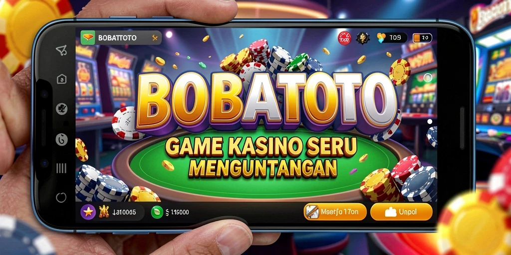 Tampilan permainan Kasino yang mendebarkan dan interaktif di BOBATOTO.