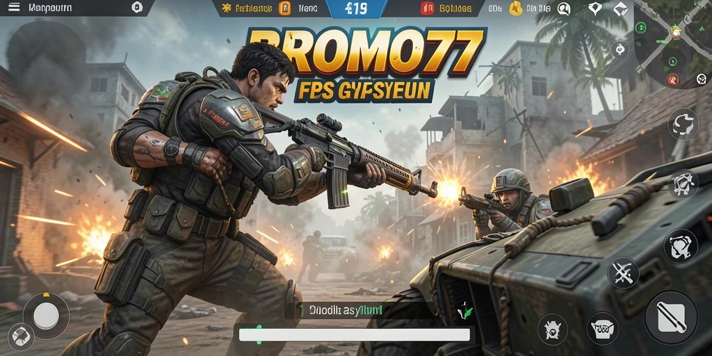 Screenshot menunjukkan kejutan aksi dalam gameplay BROMO77.