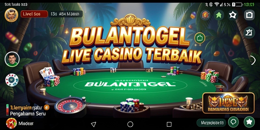 Tampilan gameplay Live Casino yang menarik dan interaktif.