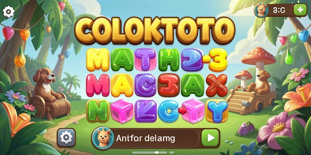 Tampilan gameplay menarik dari COLOKTOTO, permainan Match-3 yang seru.