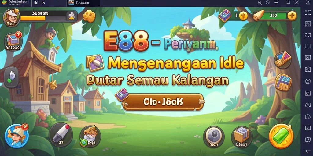 Tangkapan layar E88 menunjukkan gameplay Idle yang menakjubkan dan intuitif.
