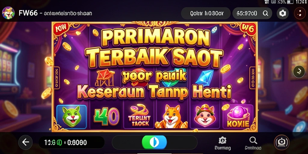 Screenshot FW66 menunjukkan aksi seru dalam permainan Slot yang memikat.