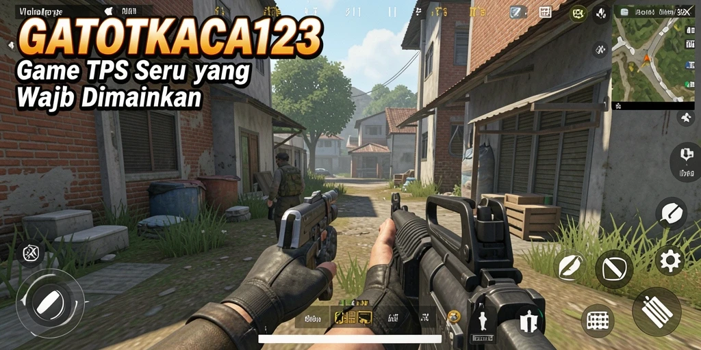 Screenshot GATOTKACA123 menunjukkan aksi pertempuran yang mendebarkan di dunia TPS.