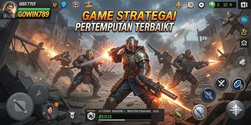 Tampilan gameplay menarik dalam GOWIN789 dengan pertempuran yang seru.