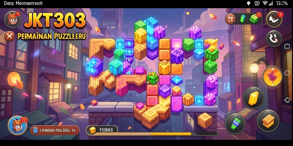 Tampilan gameplay JKT303 yang penuh warna dan menantang.