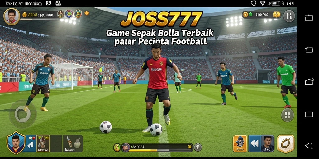 Tampilan menarik dari gameplay sepak bola di JOSS777.