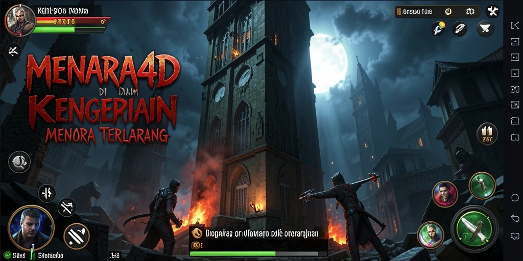 Menampilkan gameplay menakutkan di dalam MENARA4D yang seru dan mendebarkan.