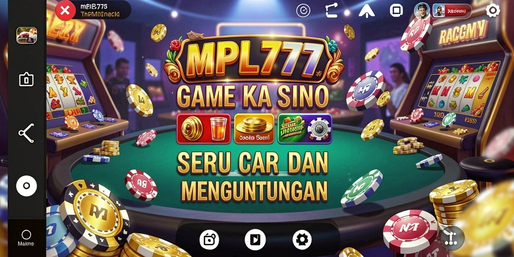 Screenshot gameplay MPL777 yang menampilkan suasana kasino yang mewah.