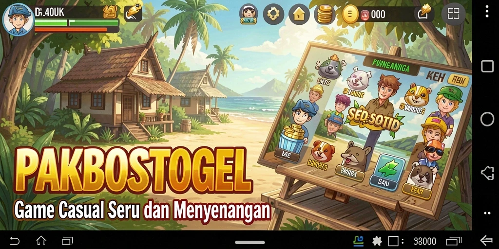 Tampilan gameplay seru dan mengasyikan dalam PAKBOSTOGEL.