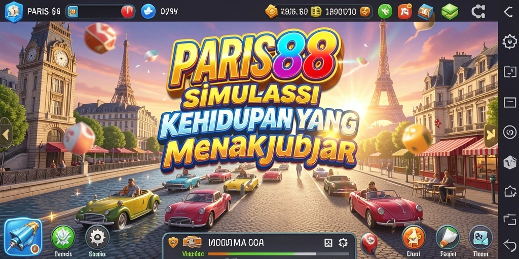 Tampilan gameplay yang menakjubkan dan interaksi karakter di PARIS88.