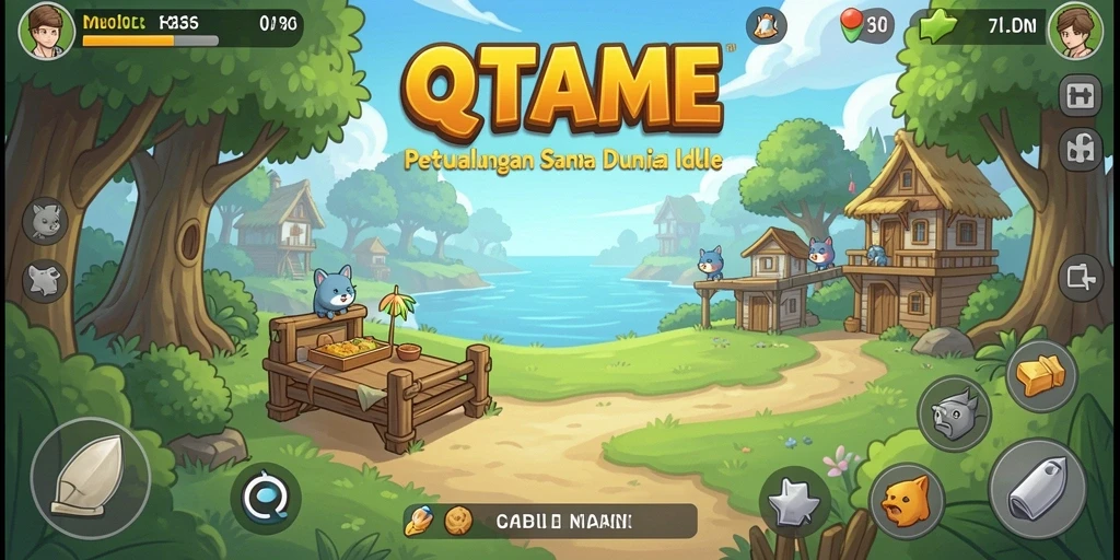 Tampilan gameplay santai dan menyenangkan di QTGAME.