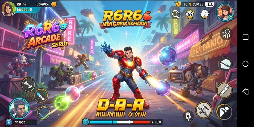 Tangkapan layar utama <strong>R6R6</strong> menampilkan aksi gameplay yang seru.