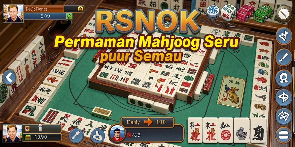 Gameplay menarik dari game Mahjong RSNOK yang penuh tantangan.